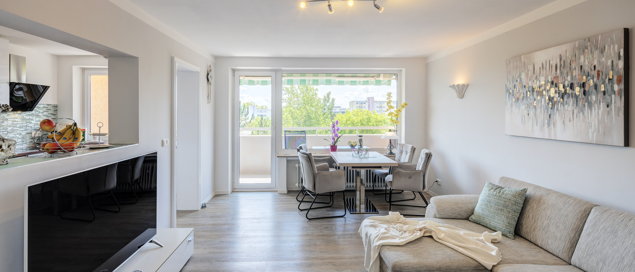 Flat München Neuperlach 03 Stue og oppholdsrom 14948