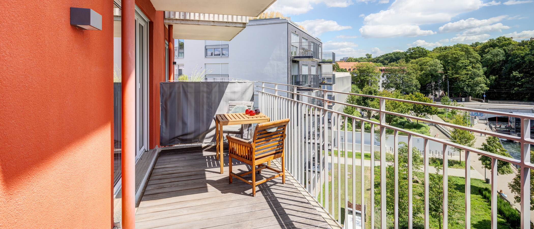Podkrovní byt München Au 03 Balkon 14953