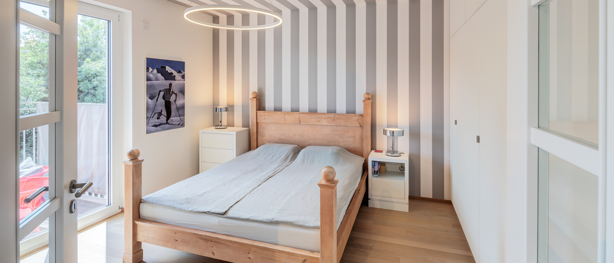 Podkrovní byt München Au 01 Ložnice 14953