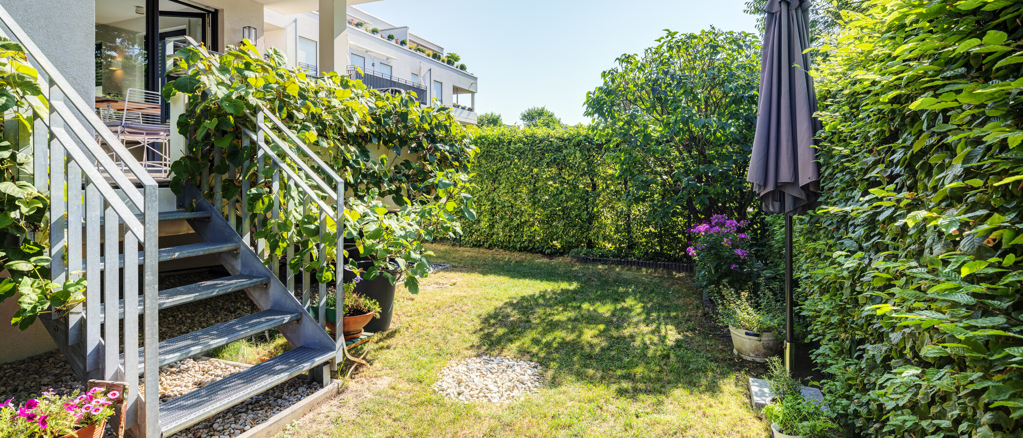 Mezonetový byt München Oberföhring 01 Zahrada 14969
