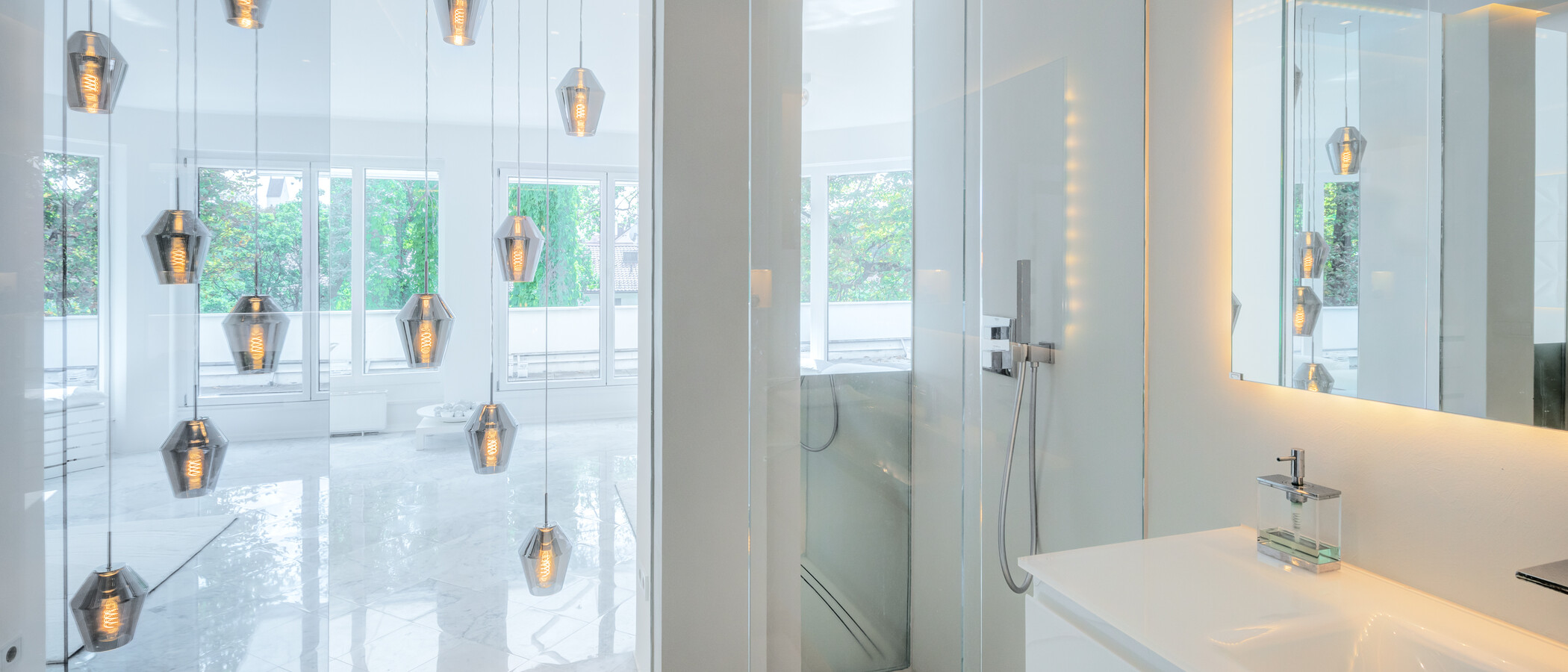 Penthouse lakás München Bogenhausen 01 Fürdőszoba 14972