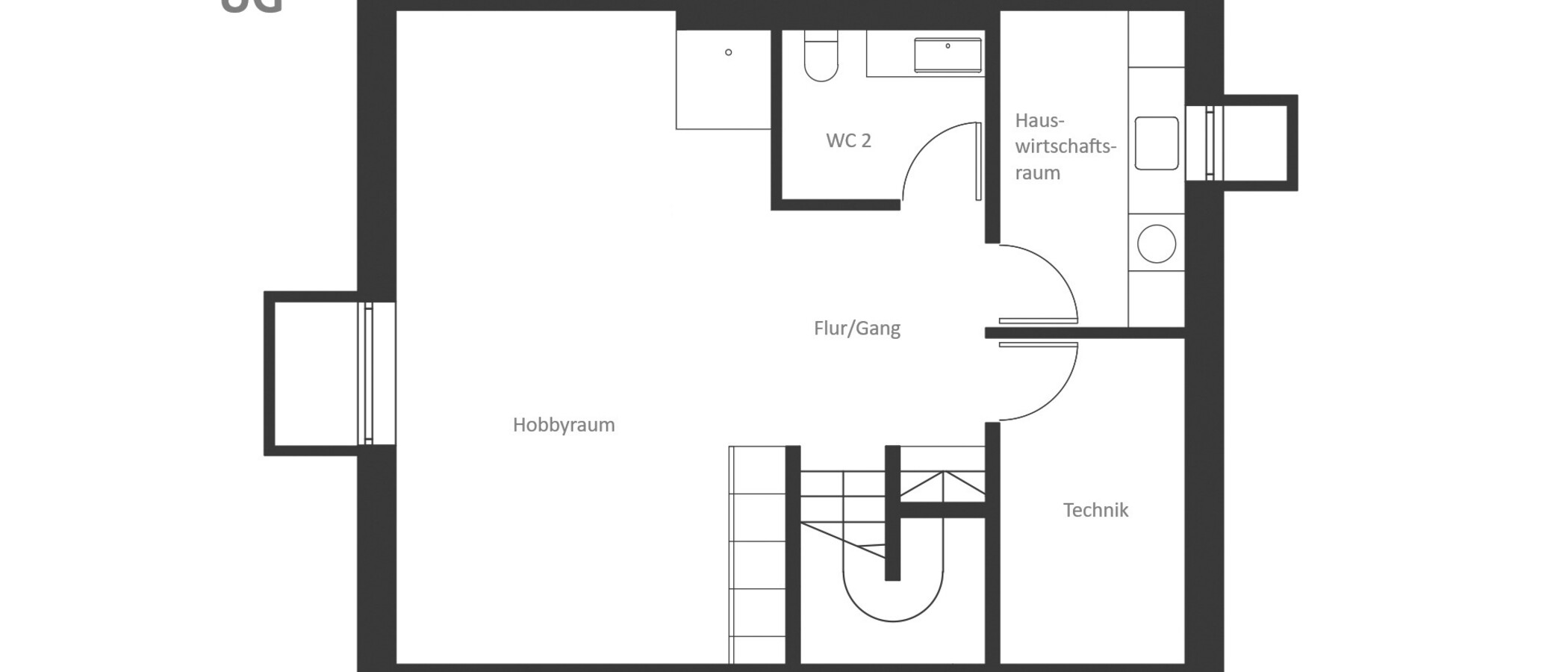 Casa geminada Herrsching am Ammersee 04 Planta baixa 14978