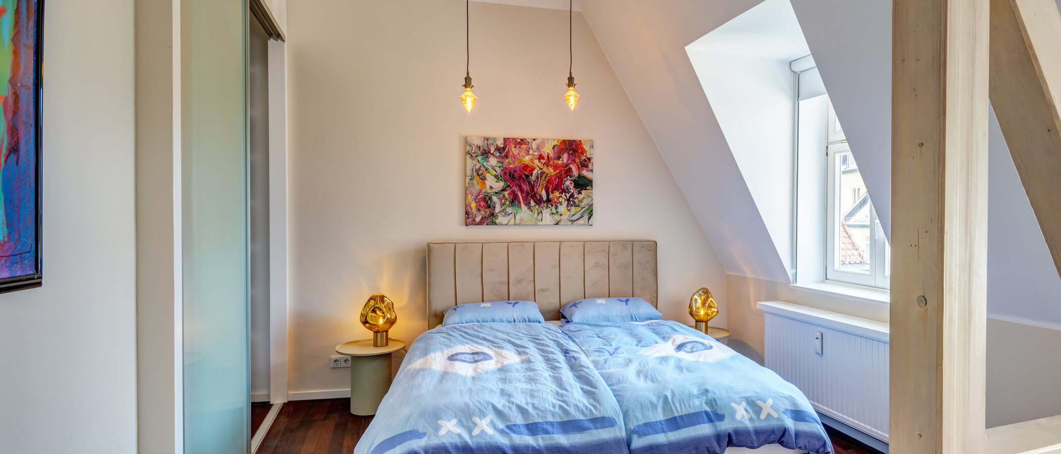 Maisonette daire München Ludwigsvorstadt 01 1. yatak odası 14989