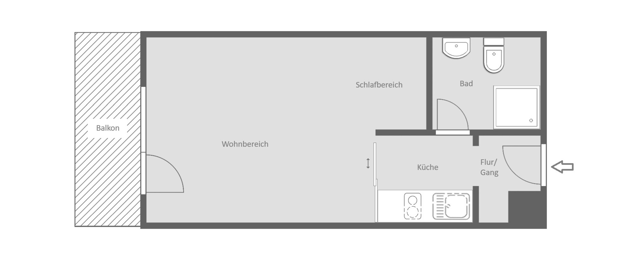 Flat München Solln 01 Planløsning 14996