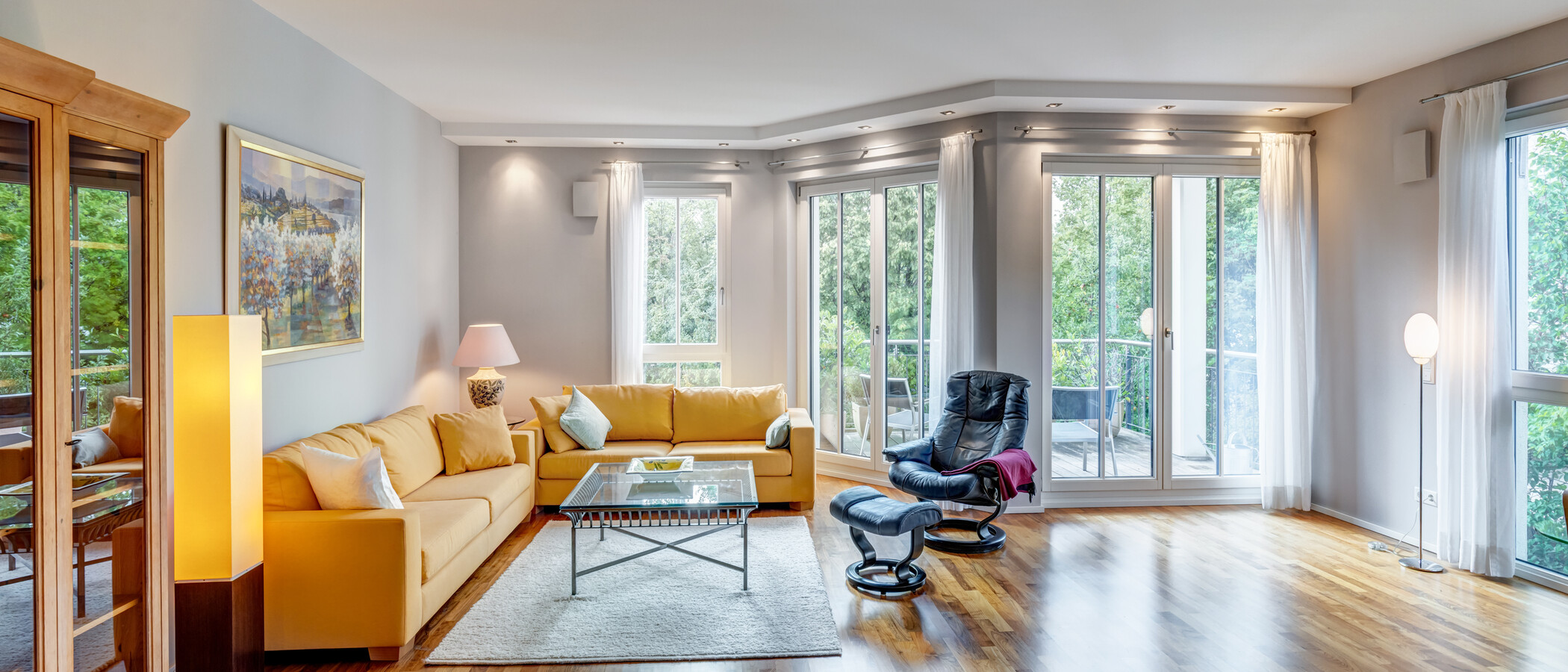 Flat München Solln 01 Stue og oppholdsrom 14998