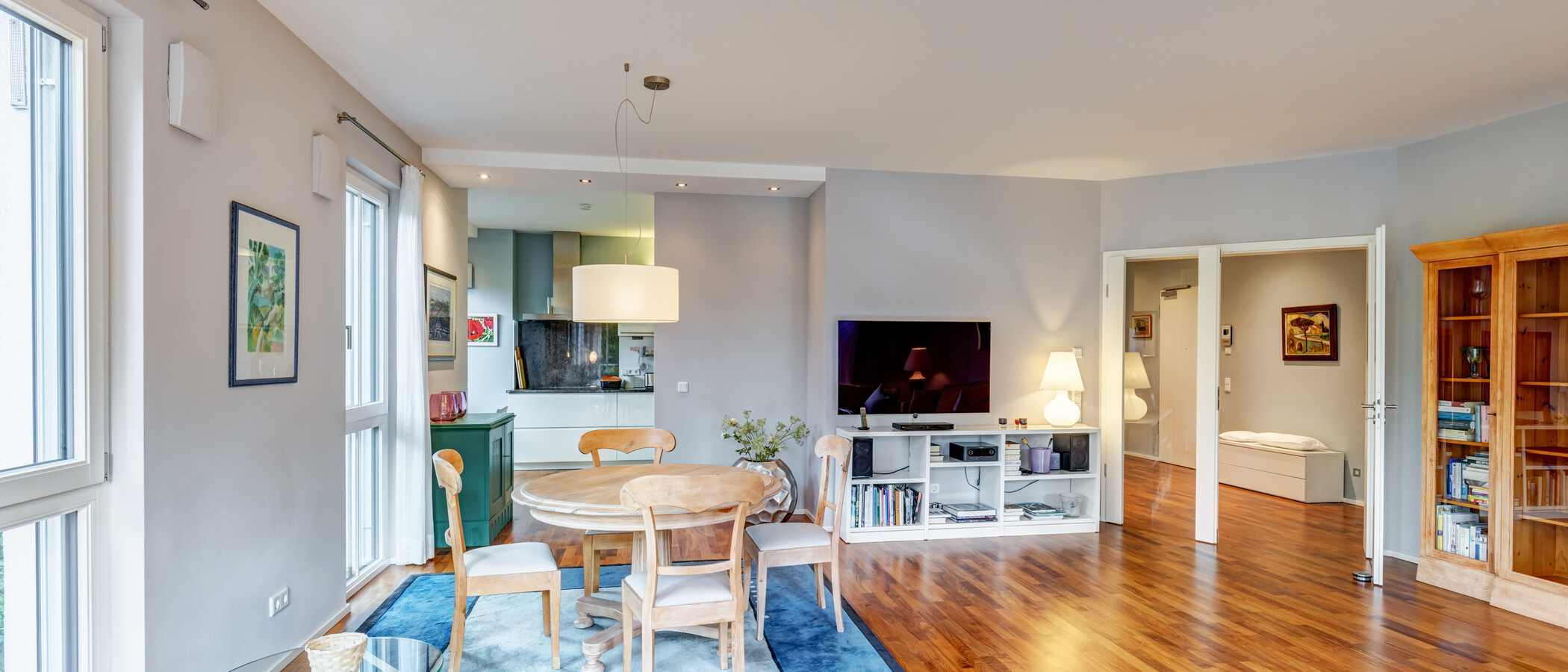 Flat München Solln 03 Stue og oppholdsrom 14998