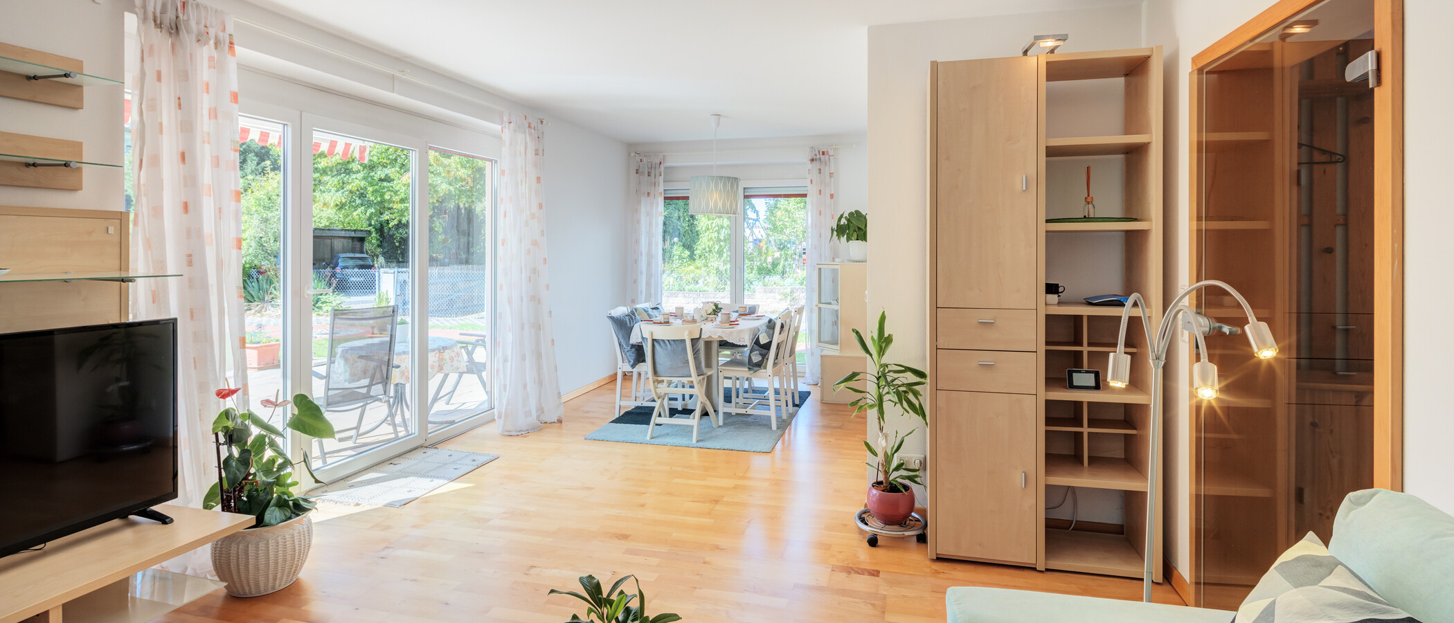 Zahradní byt München Feldmoching 01 Obývací prostor 15007