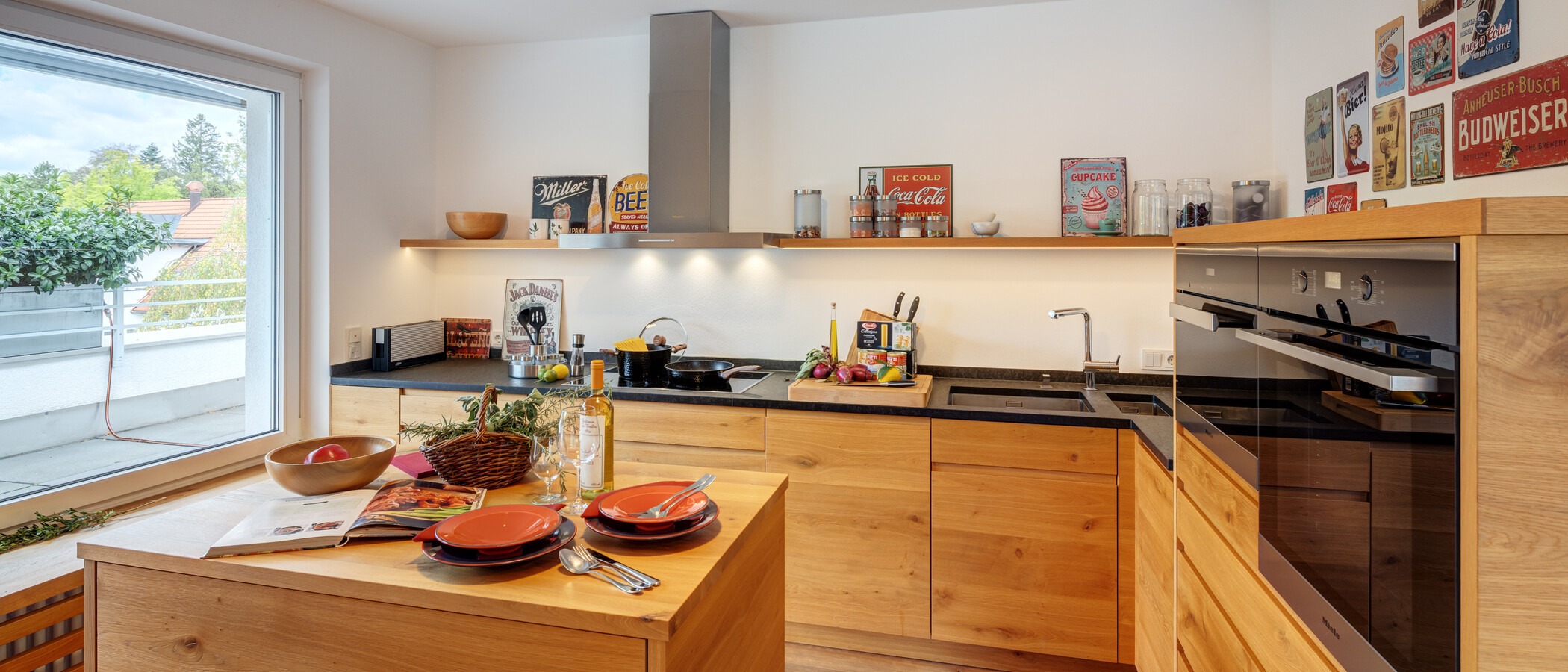 Apartament cu terasă pe acoperiș München Solln 01 Bucătărie 15010