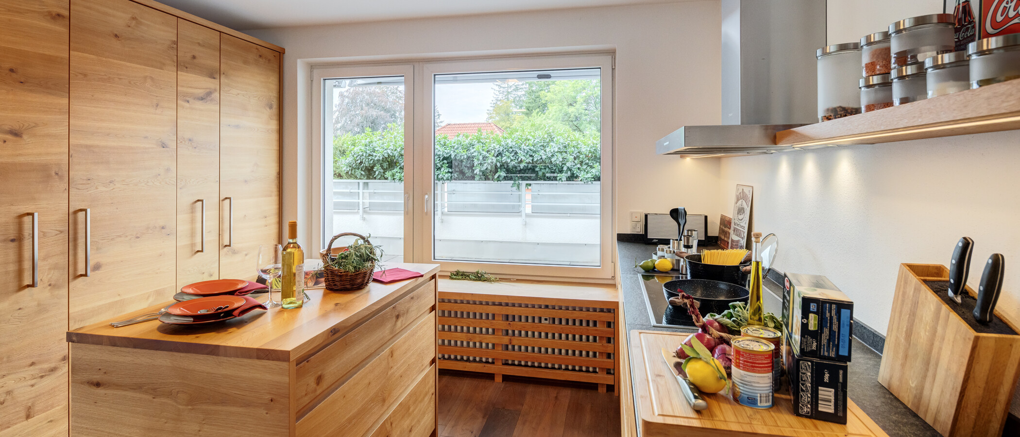 Apartament cu terasă pe acoperiș München Solln 03 Bucătărie 15010