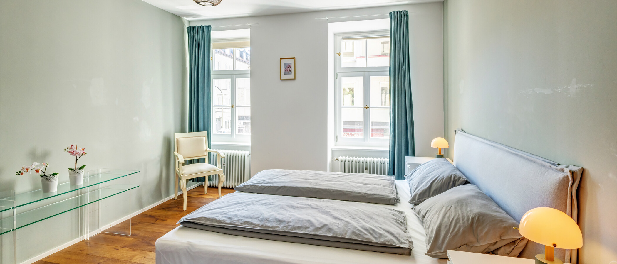 Flad München Glockenbachviertel 01 Soveværelse 15015