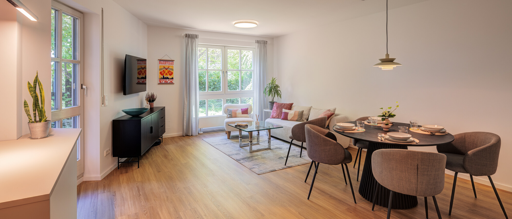 Zahradní byt München Gärtnerplatzviertel 01 Obývací prostor 15016