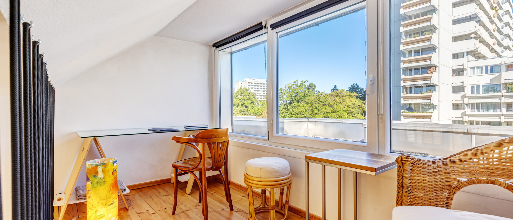 Tagterrasse-lejlighed München Moosach 01 Arbejdsområde 15028