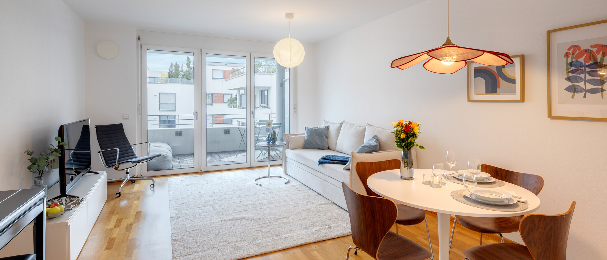 Ploché München Parkstadt Schwabing 01 Obývací prostor 15052