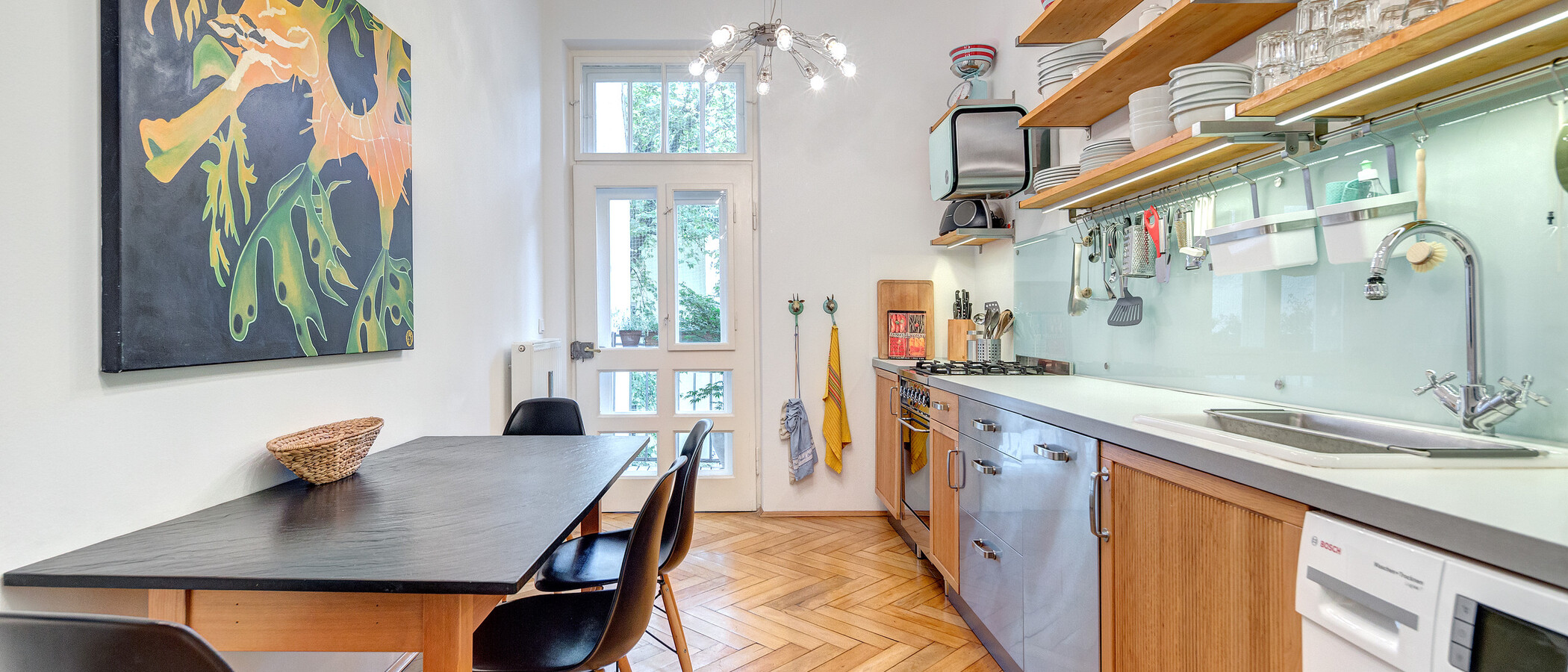 Ploché München Schwabing (links der Leopoldstraße) 01 Kuchyně 1624