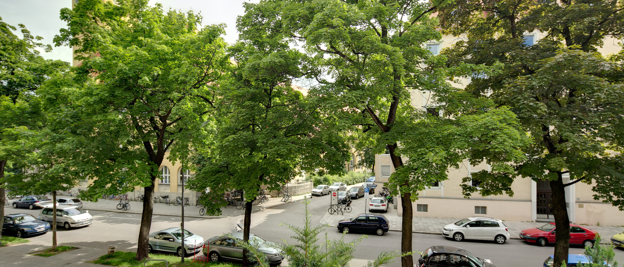 Platt München Schwabing (links der Leopoldstraße) 01 Utsikt 1680