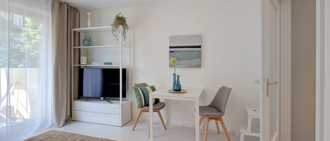 Плосък München Schwabing-West (rund um den Hohenzollernplatz) 04 Дневна зона 2152