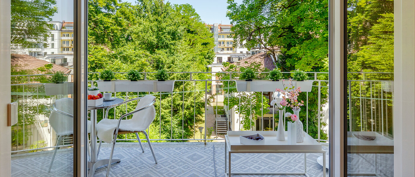 Ploché München Schwabing (links der Leopoldstraße) 01 Balkón 2407