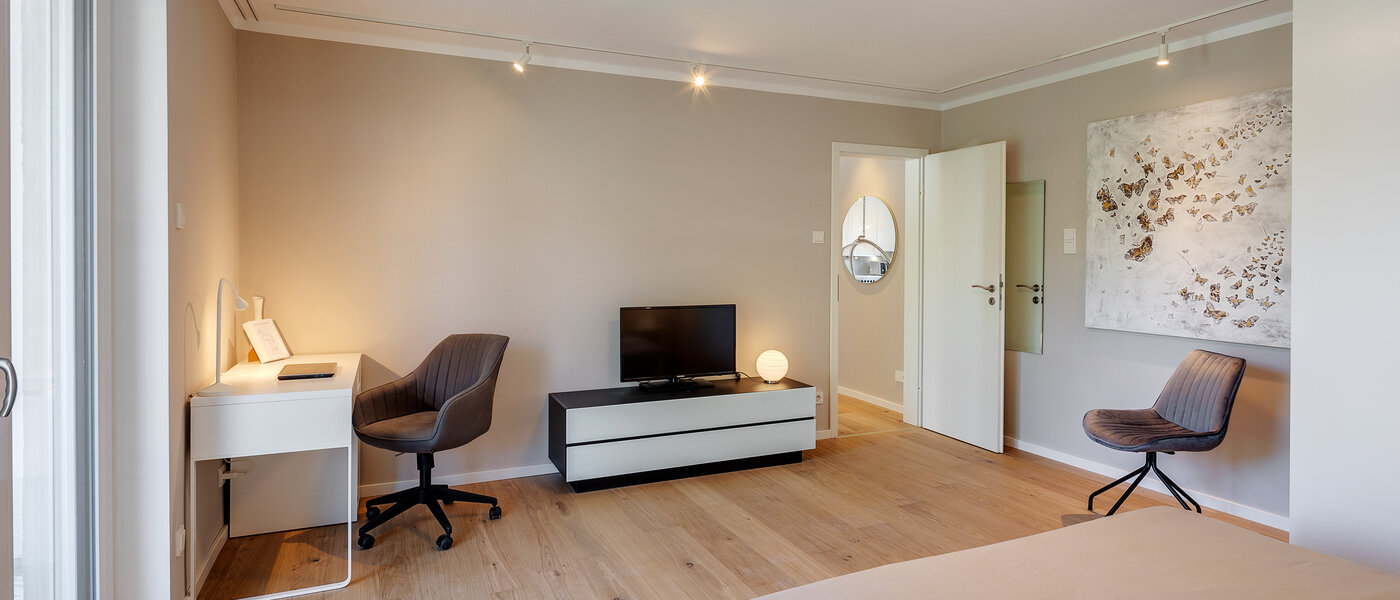 Ploché München Schwabing (links der Leopoldstraße) 05 Spálňa 2407