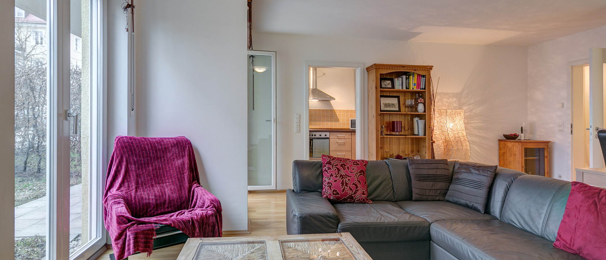 Плосък München Schwabing-Nord (zw. Belgrad- & Leopoldstraße) 02 Living 3015