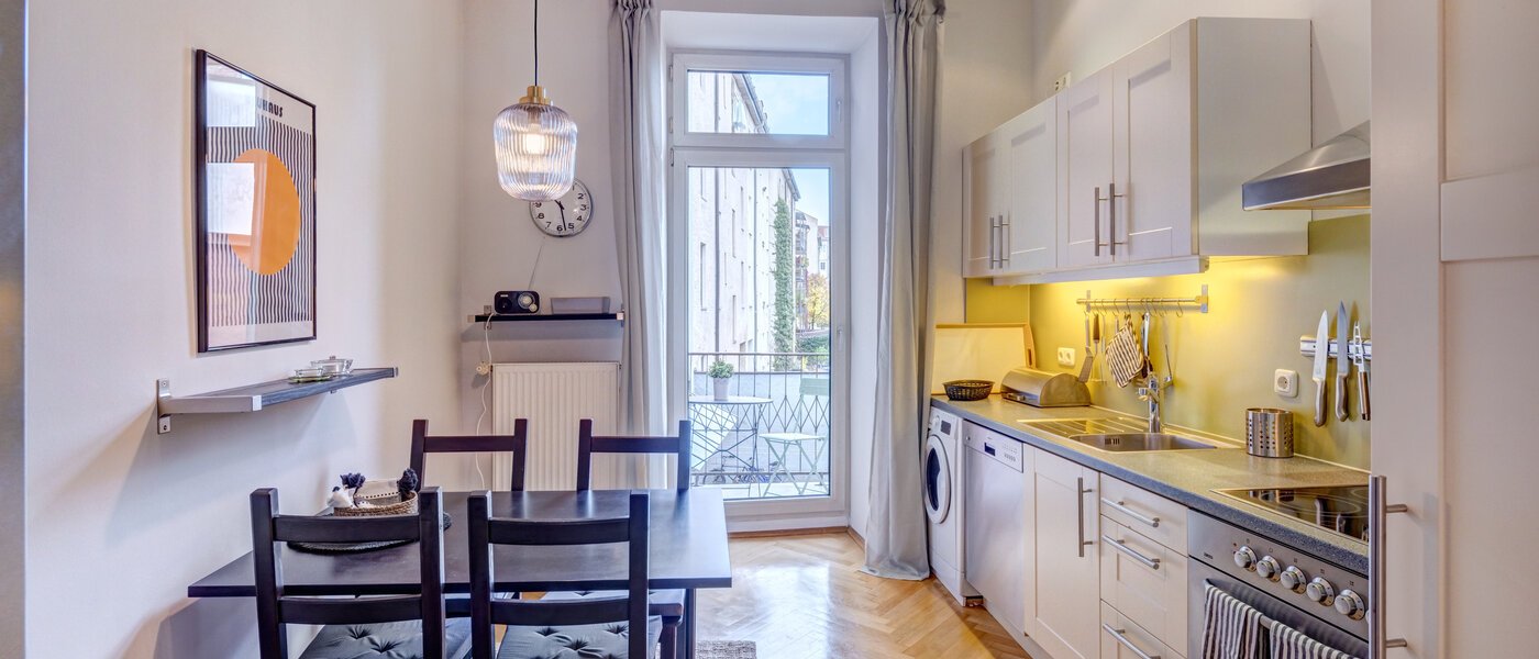 Płaski München Gärtnerplatzviertel 01 Kuchnia 3036