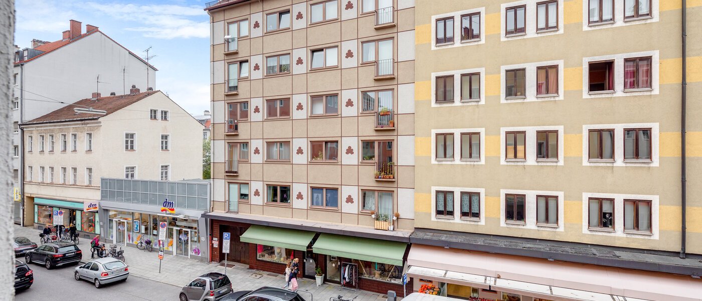 Flat München Schwabing (links der Leopoldstraße) 01 Utsikt 3177