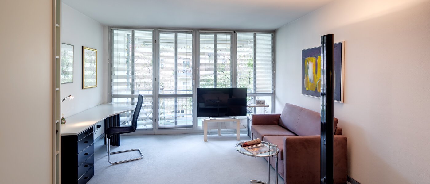 Плосък München Schwabing-West (rund um den Hohenzollernplatz) 02 Дневна зона 3242