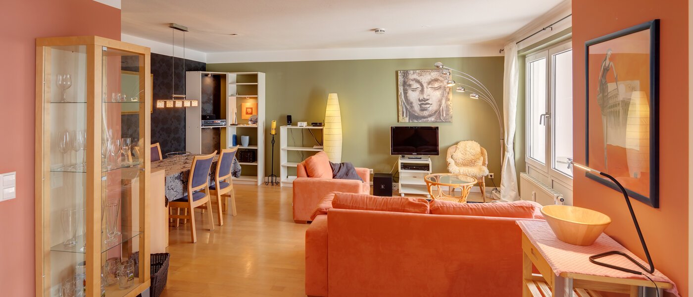 플랫 München Neuhausen 01 거실 공간 3288