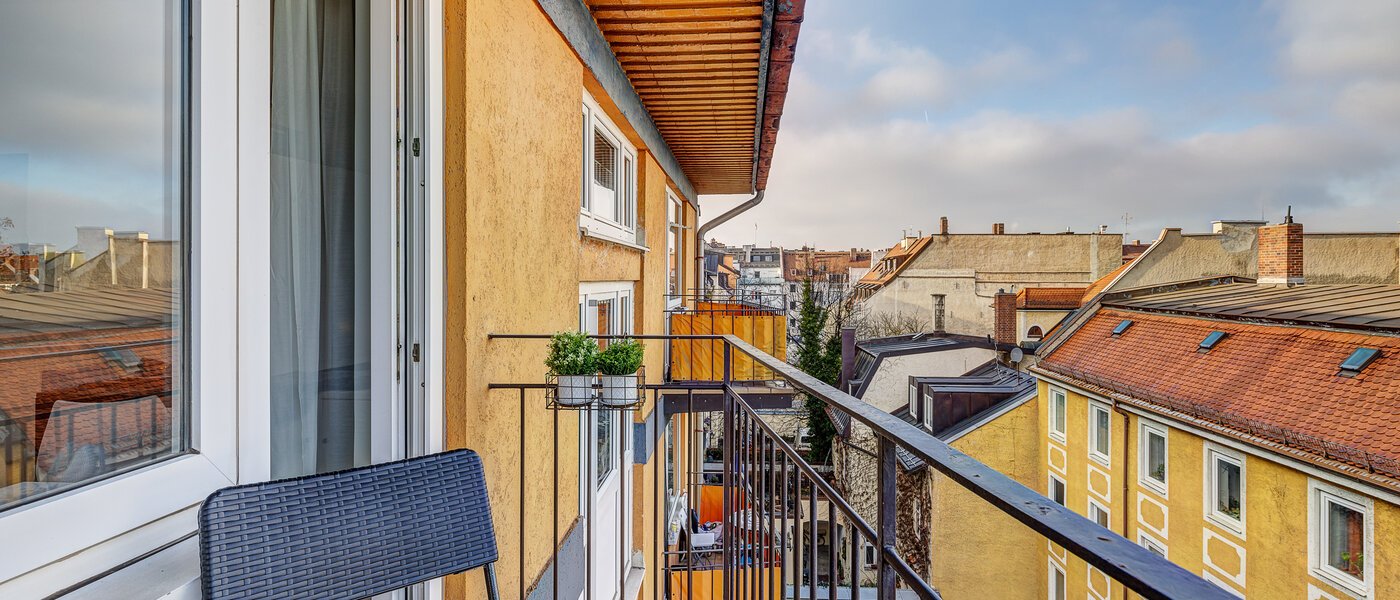 Flad München Maxvorstadt - Universitätsviertel 02 Balkon 3509