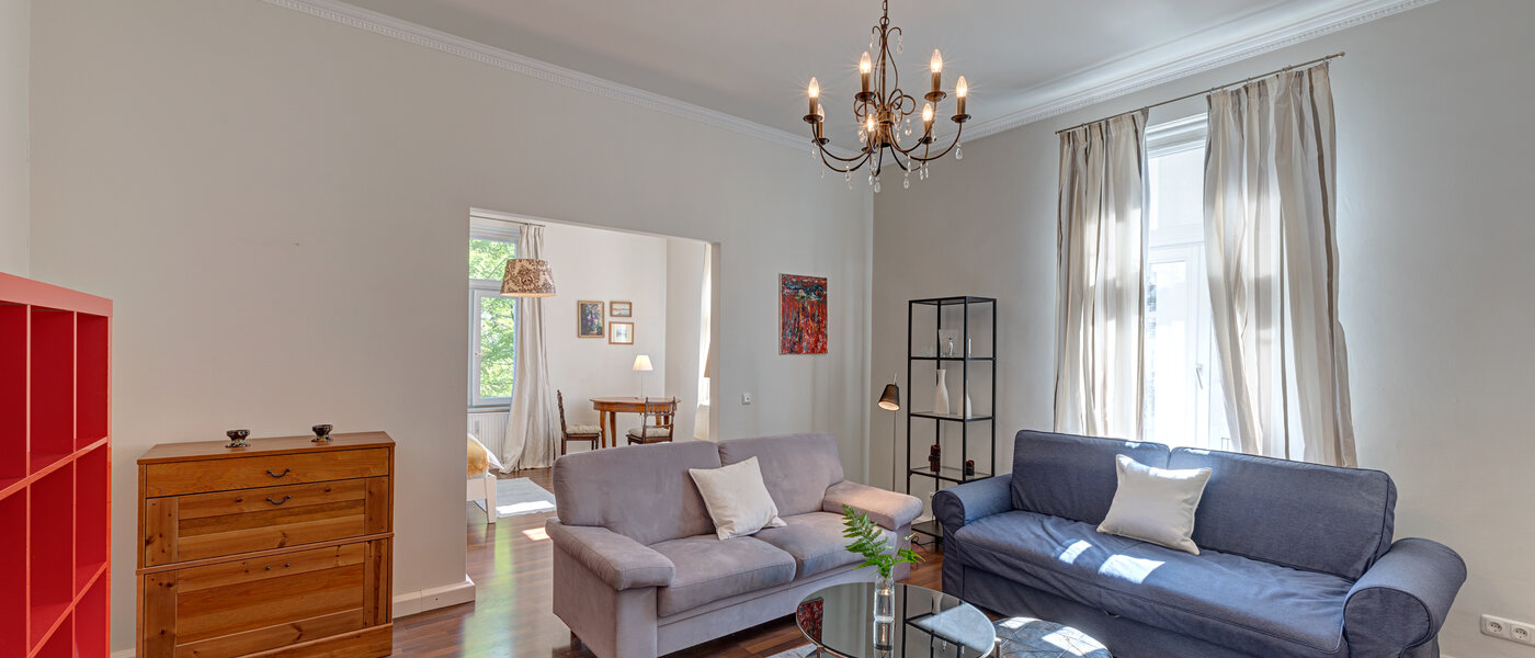 플랫 München Maxvorstadt - Universitätsviertel 02 거실 공간 3592