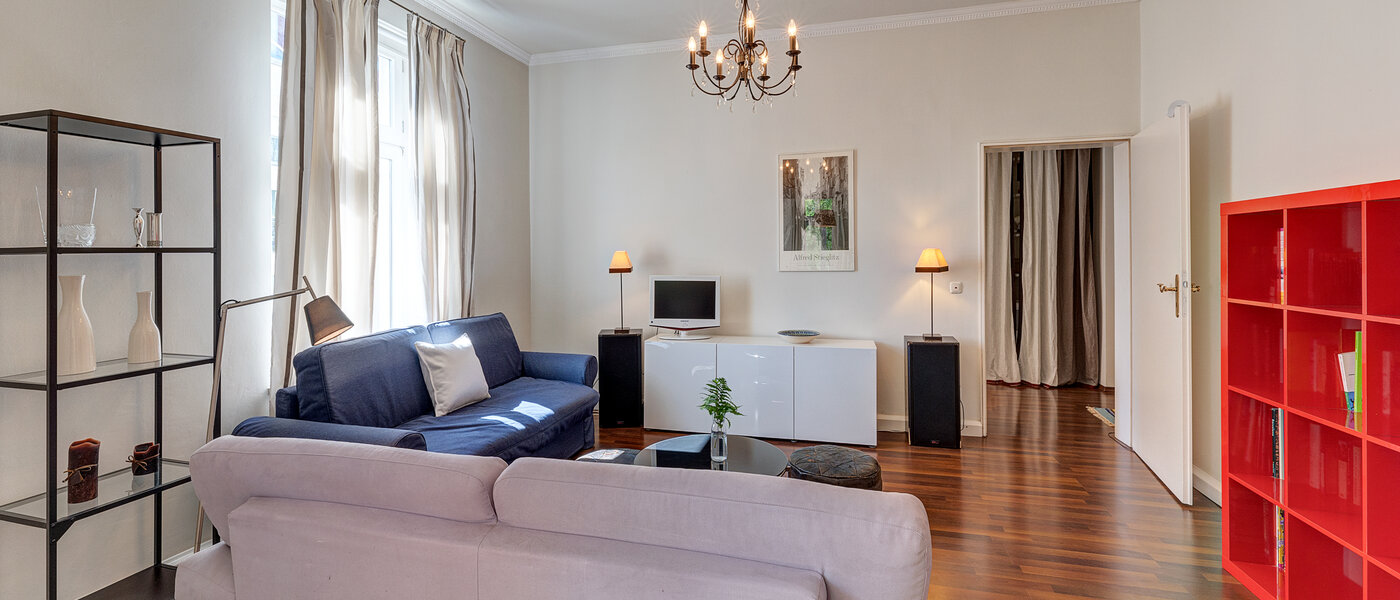 플랫 München Maxvorstadt - Universitätsviertel 04 거실 공간 3592