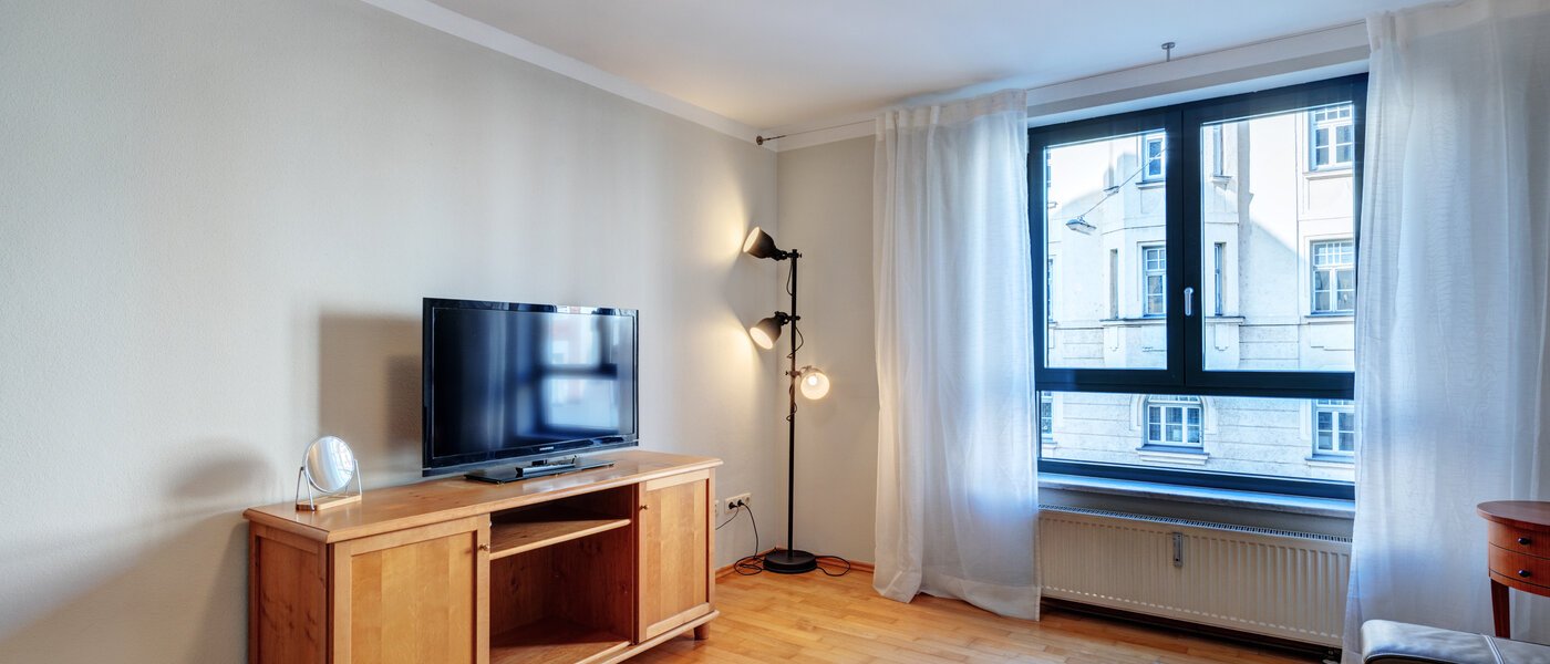 플랫 München Maxvorstadt - Museumsviertel 02 거실 공간 3668