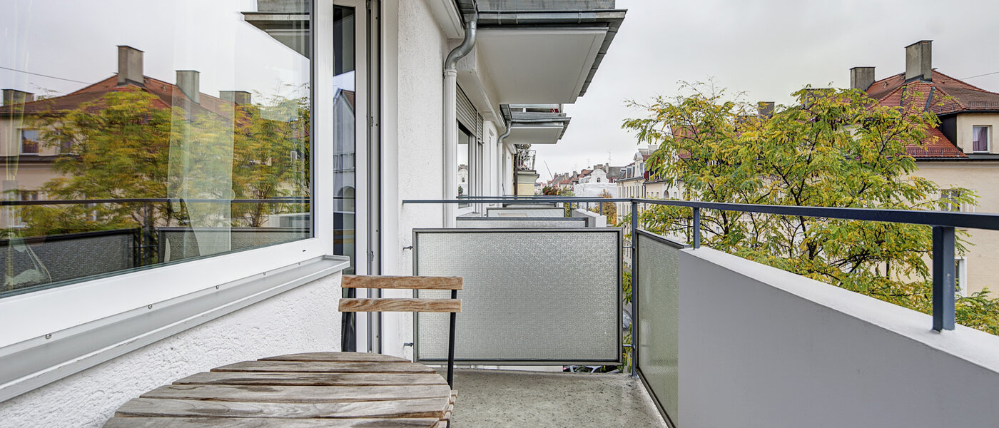 Ploché München Schwabing (links der Leopoldstraße) 02 Balkón 3713