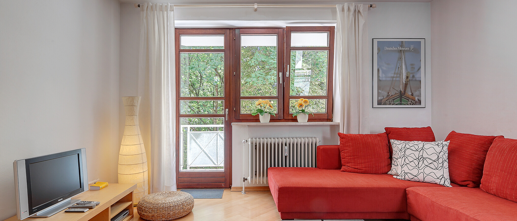 Mezonetový byt München Glockenbachviertel 02 Living 3866