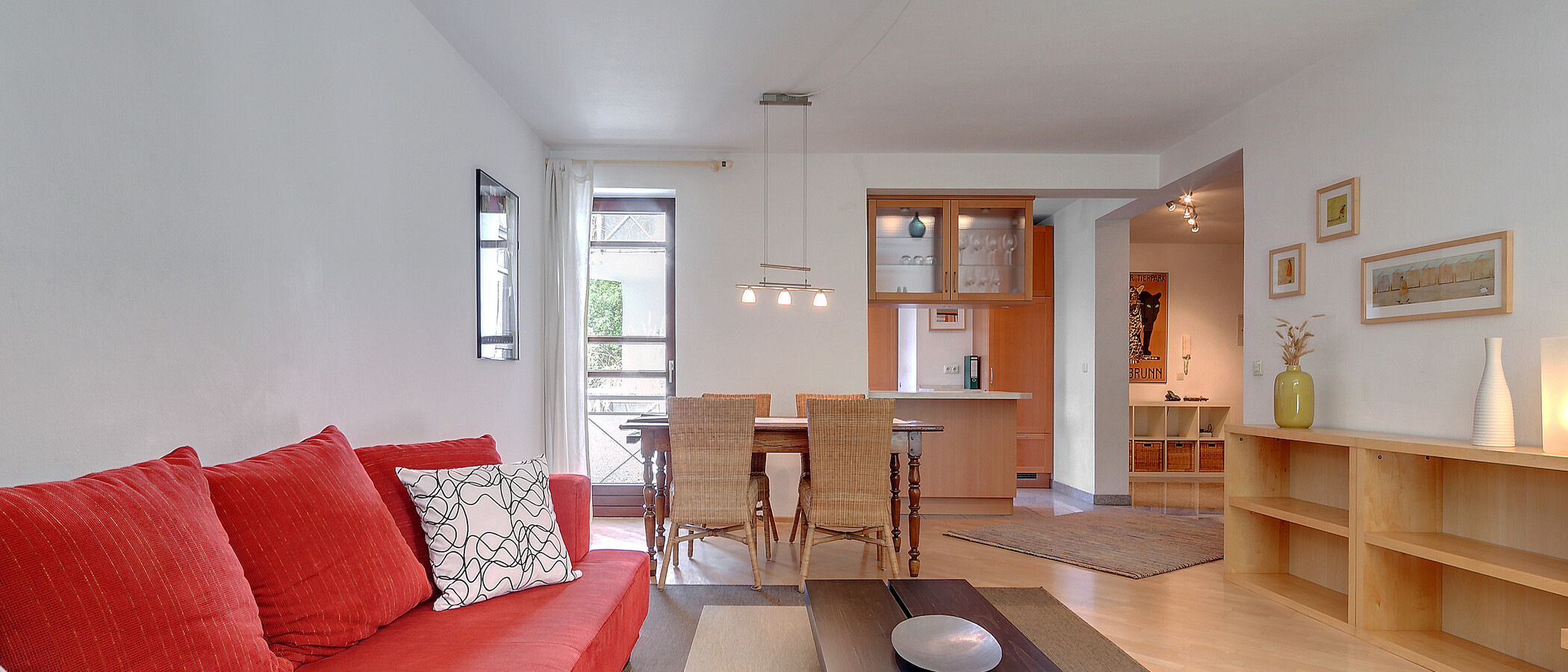 Mezonetový byt München Glockenbachviertel 04 Living 3866