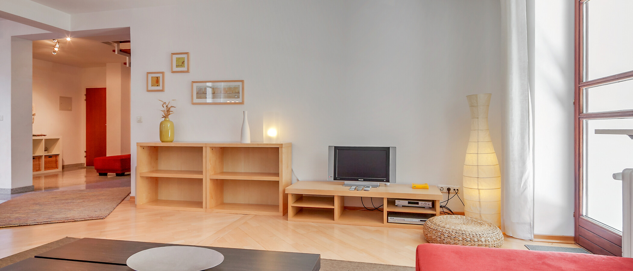 Mezonetový byt München Glockenbachviertel 05 Living 3866