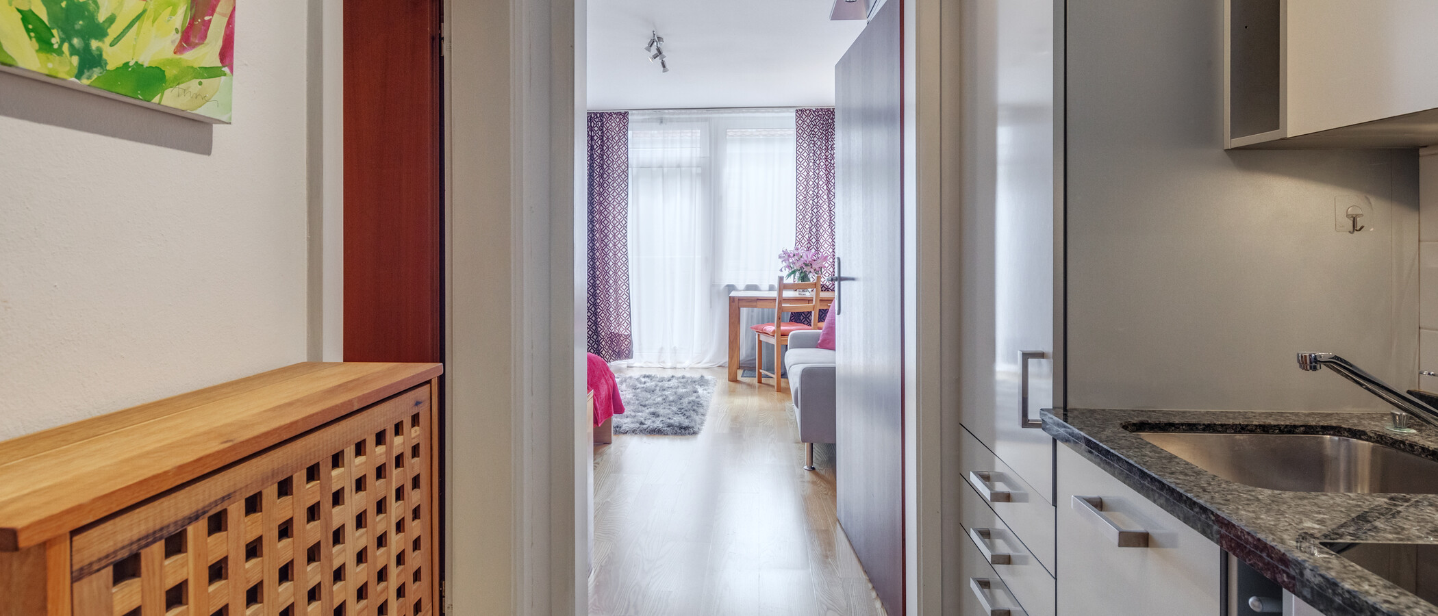 Düz München Schwabing-West (rund um den Hohenzollernplatz) 01 Koridor/koridor geçidi 4086