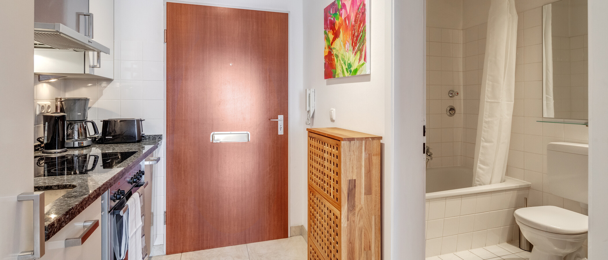 Düz München Schwabing-West (rund um den Hohenzollernplatz) 02 Koridor/koridor geçidi 4086
