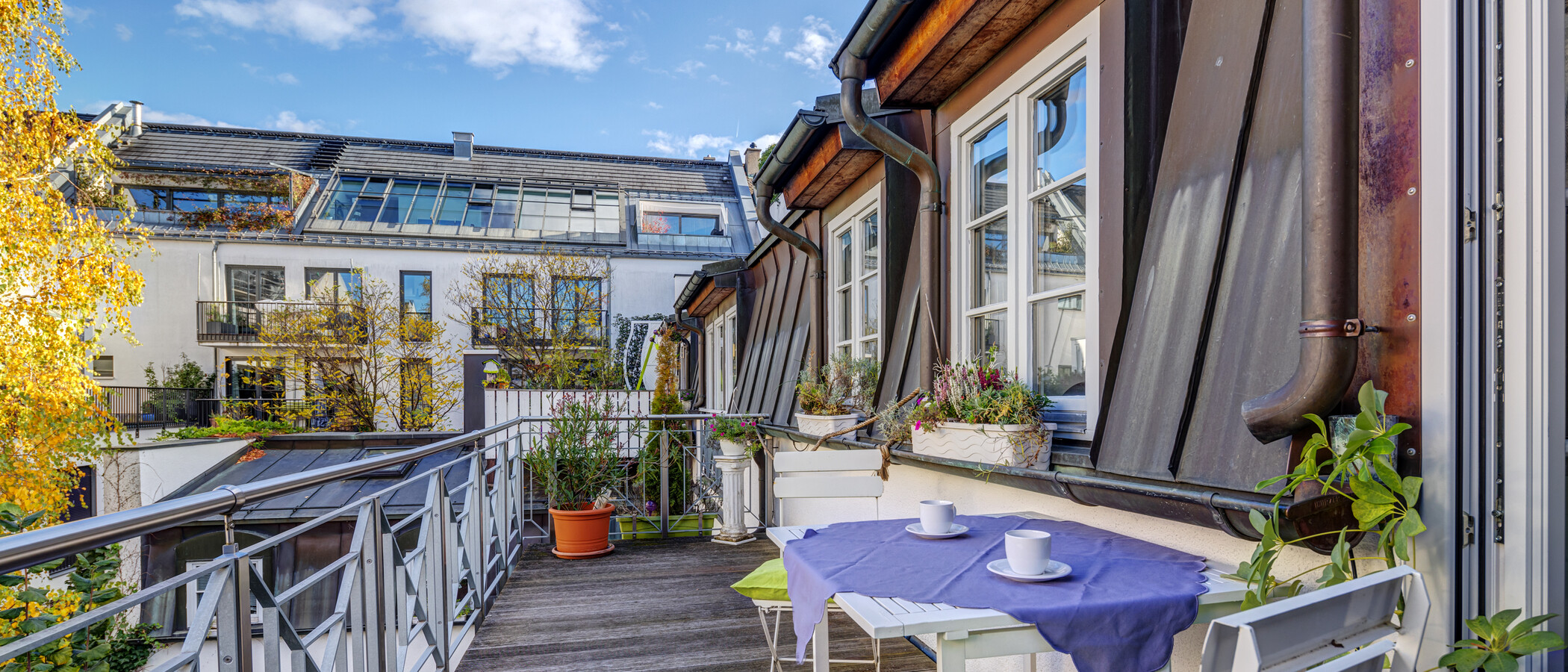 Podkrovní byt München Giesing 02 Balkon 4477