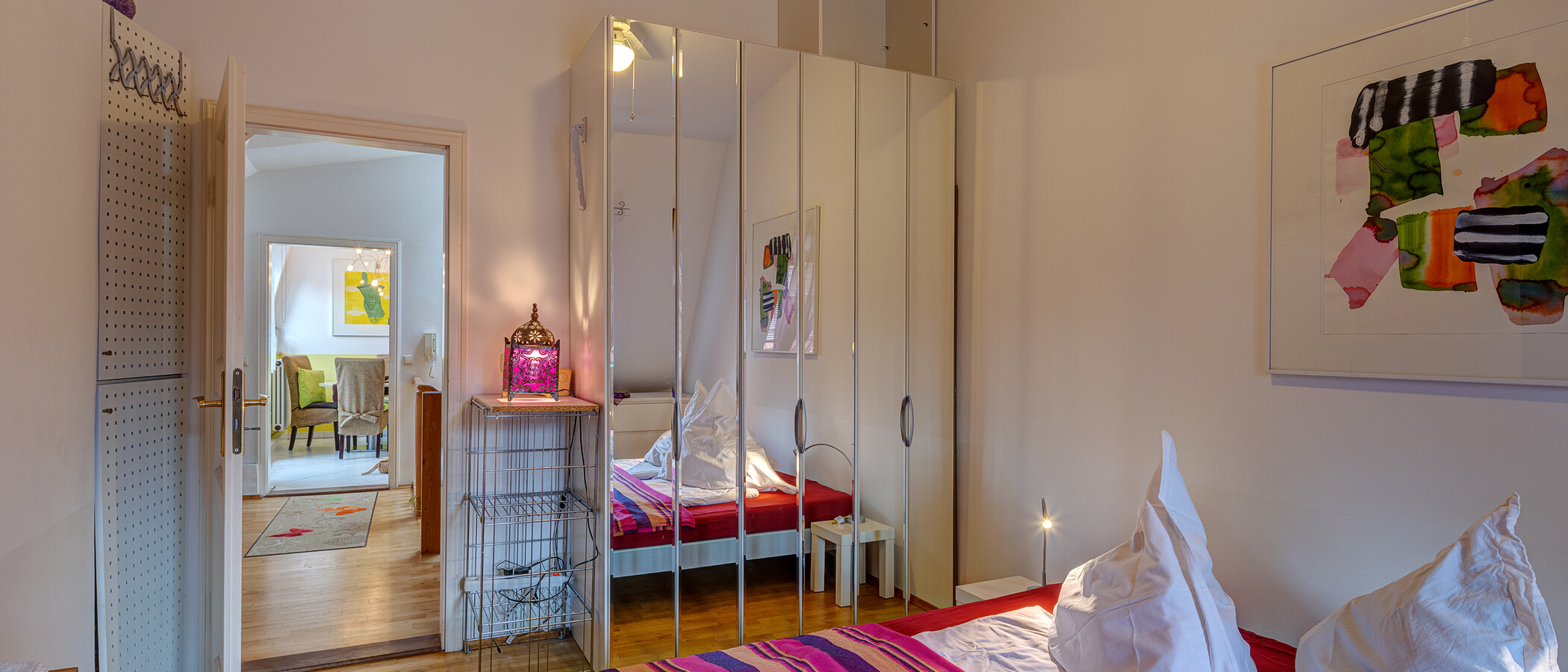 Podkrovní byt München Giesing 03 Ložnice 4477