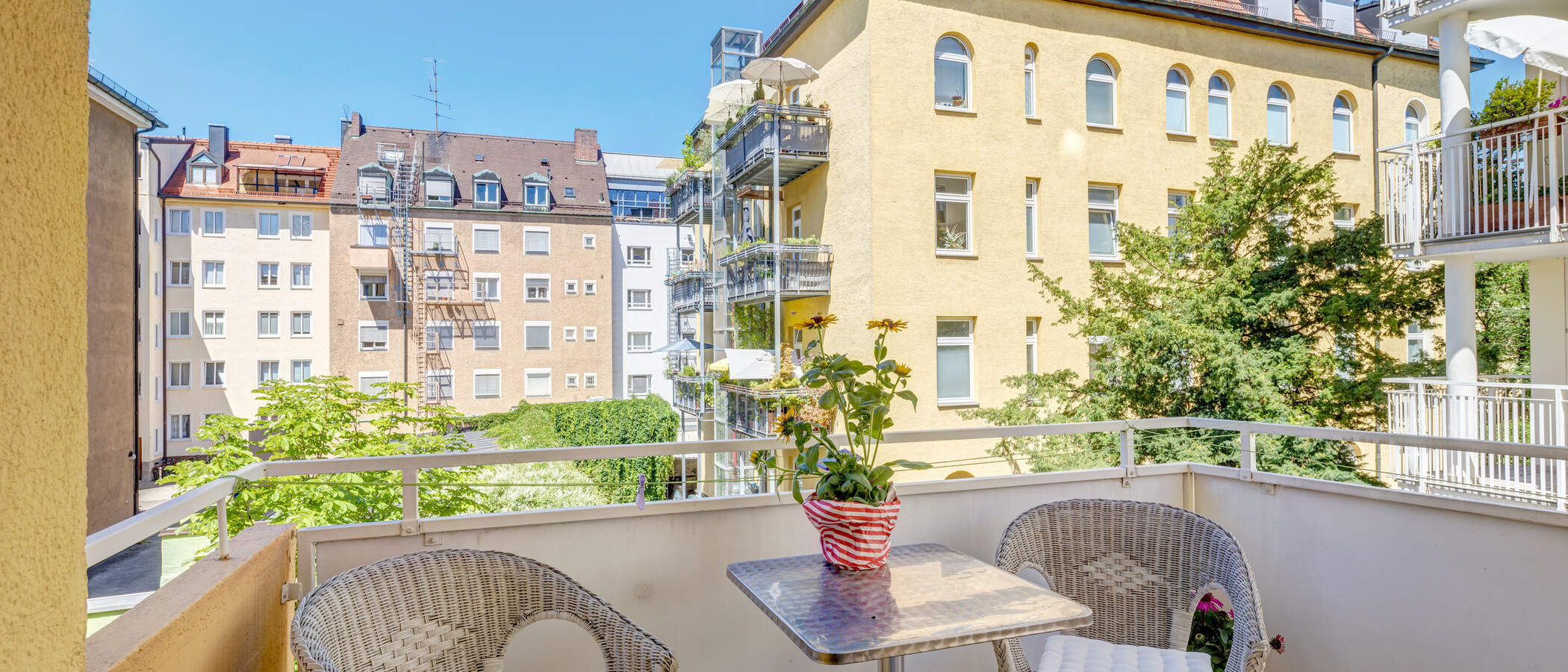 Flad München Maxvorstadt - Universitätsviertel 01 Balkon 4668