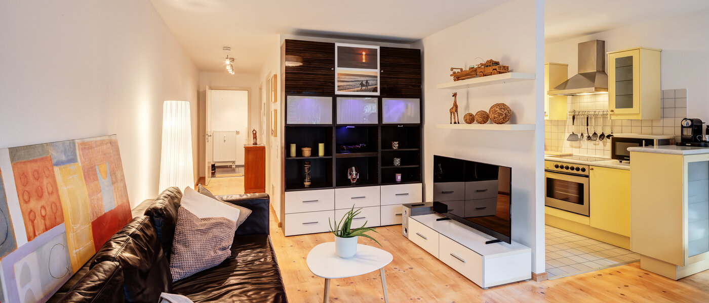 플랫 München Thalkirchen 03 거실 공간 4680