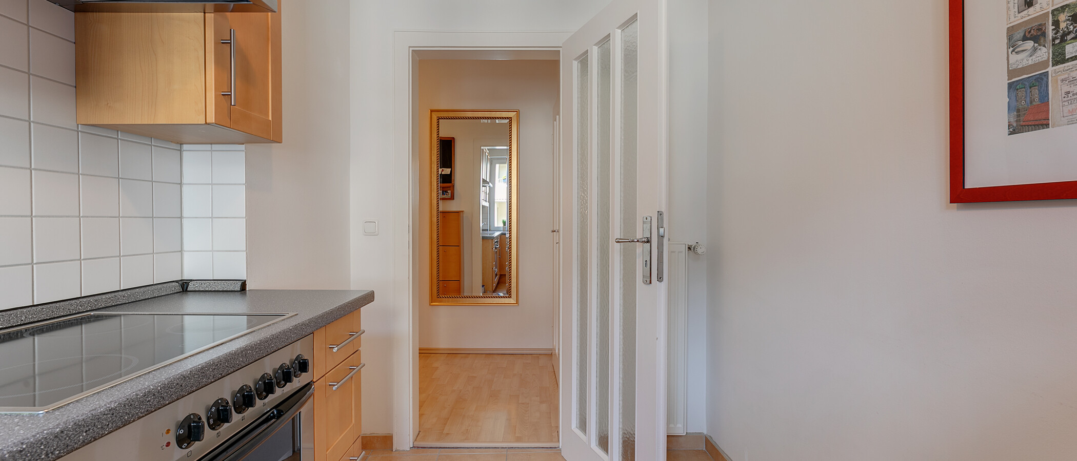 Плосък München Schwabing-West (rund um den Hohenzollernplatz) 03 Кухня 4783