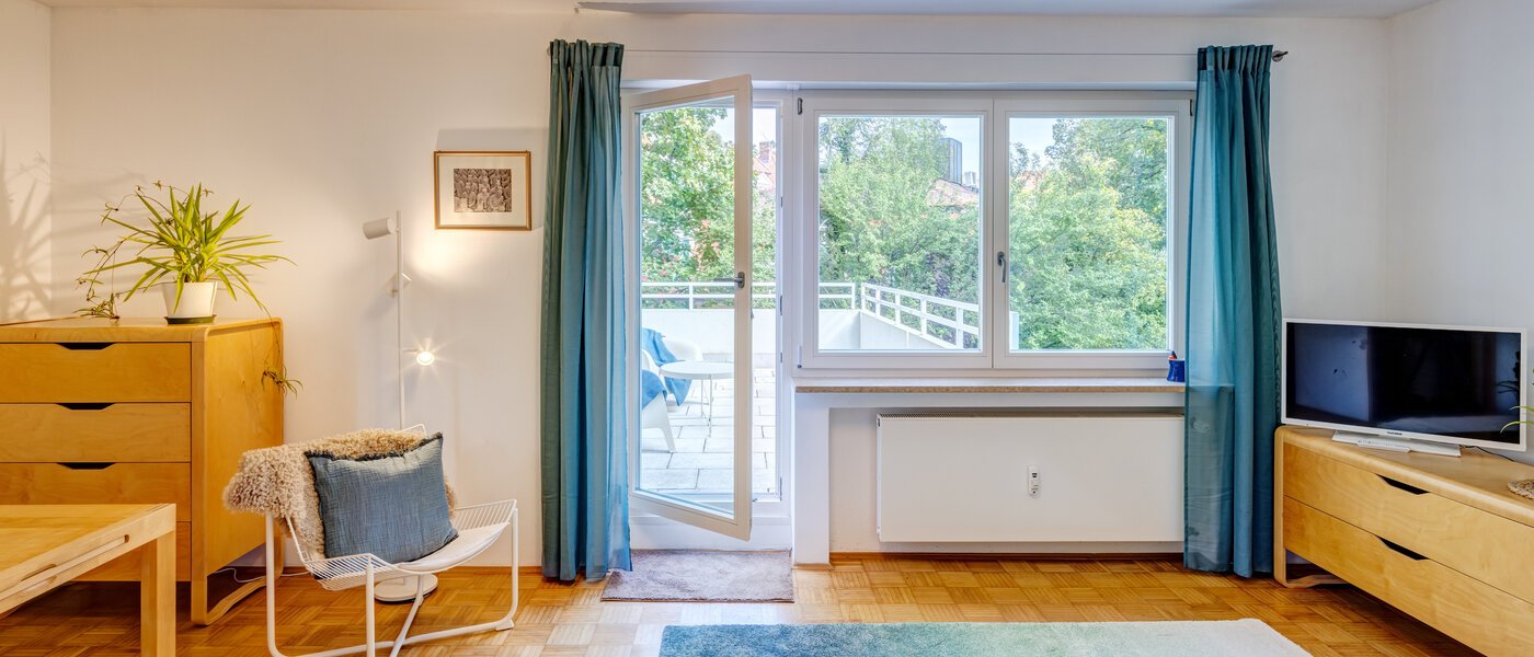 플랫 München Nymphenburg 01 거실 공간 4942