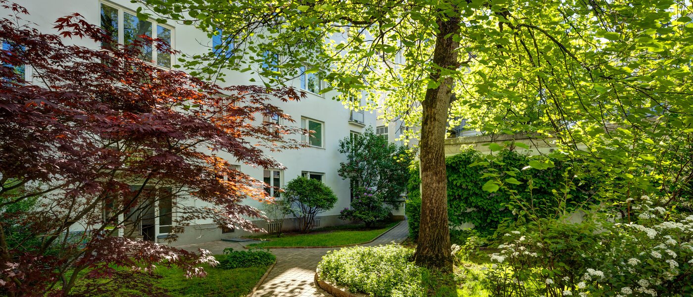 Flat München Schwabing (rechts der Leopoldstraße) 02 Indre gårdsplass 4984