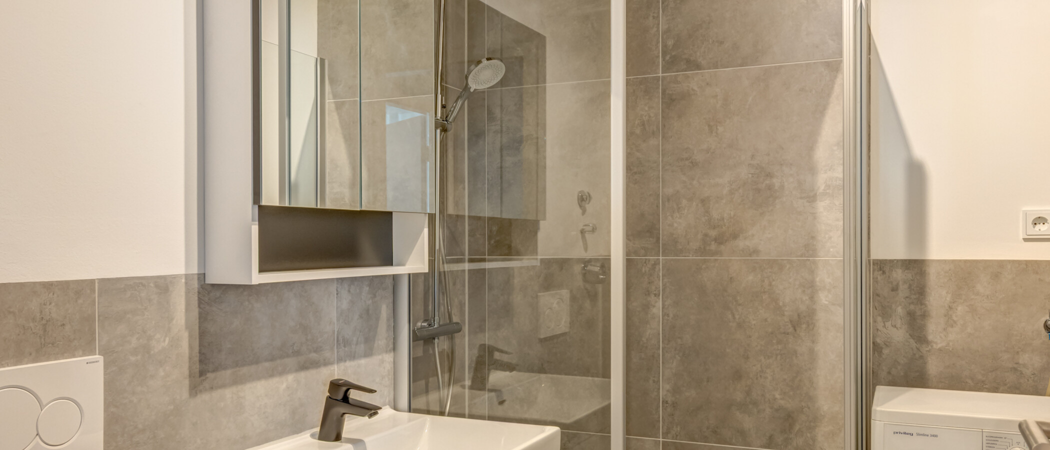 Apartamento com jardim München Solln 01 Casa de banho 515