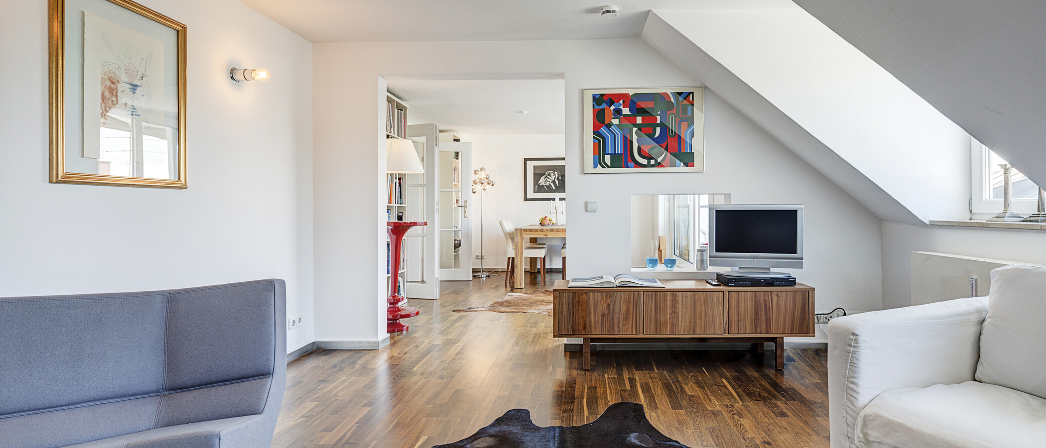 Střešní terasa bytu München Maxvorstadt 03 Living 5221