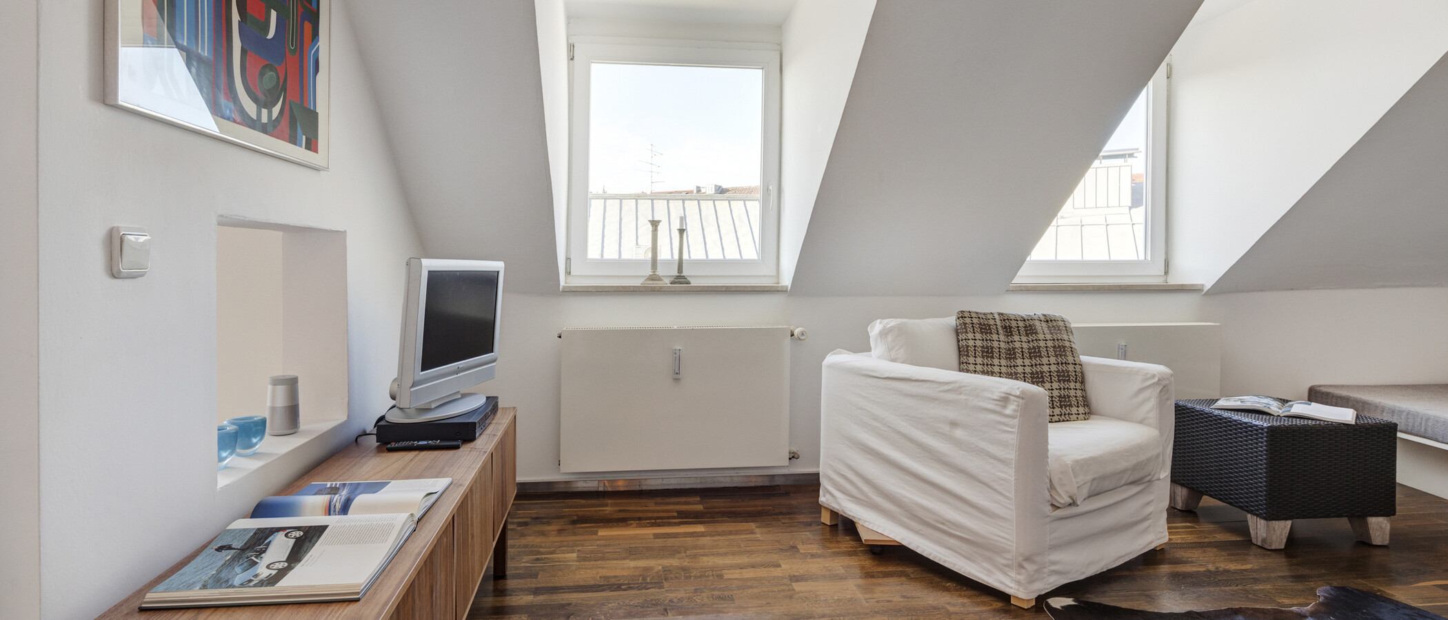 Střešní terasa bytu München Maxvorstadt 04 Living 5221