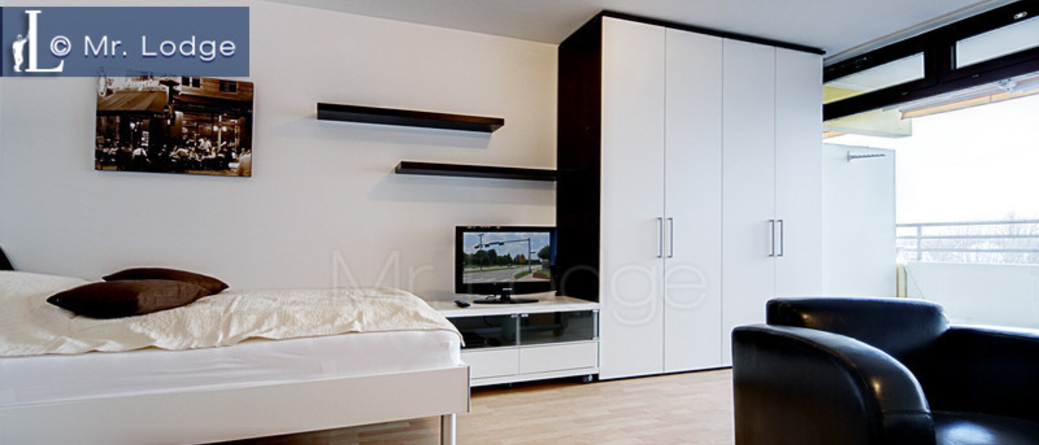 Плосък München Schwabing (rechts der Leopoldstraße) 02 Living 5388