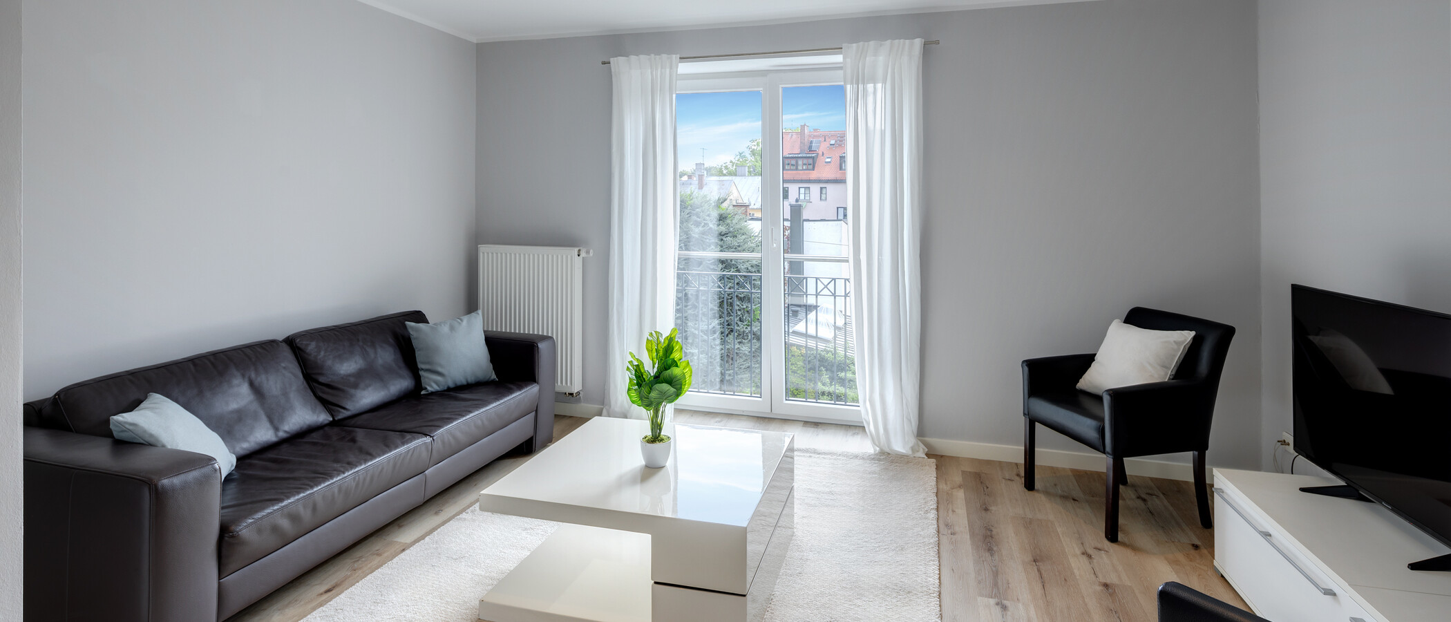 Ploché München Schwabing-Nord (zw. Leopoldstraße & Englischen Garten) 01 Obývací prostor 5577
