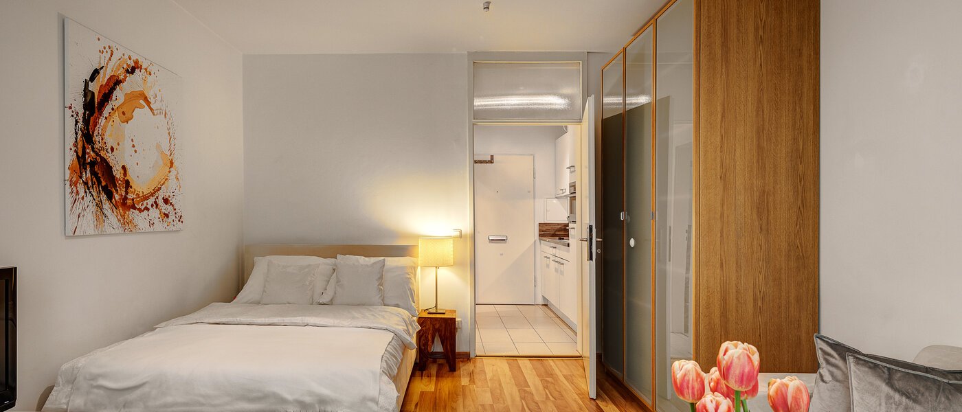 Ploché München Schwabing-West (rund um den Hohenzollernplatz) 03 Obývací prostor 5579